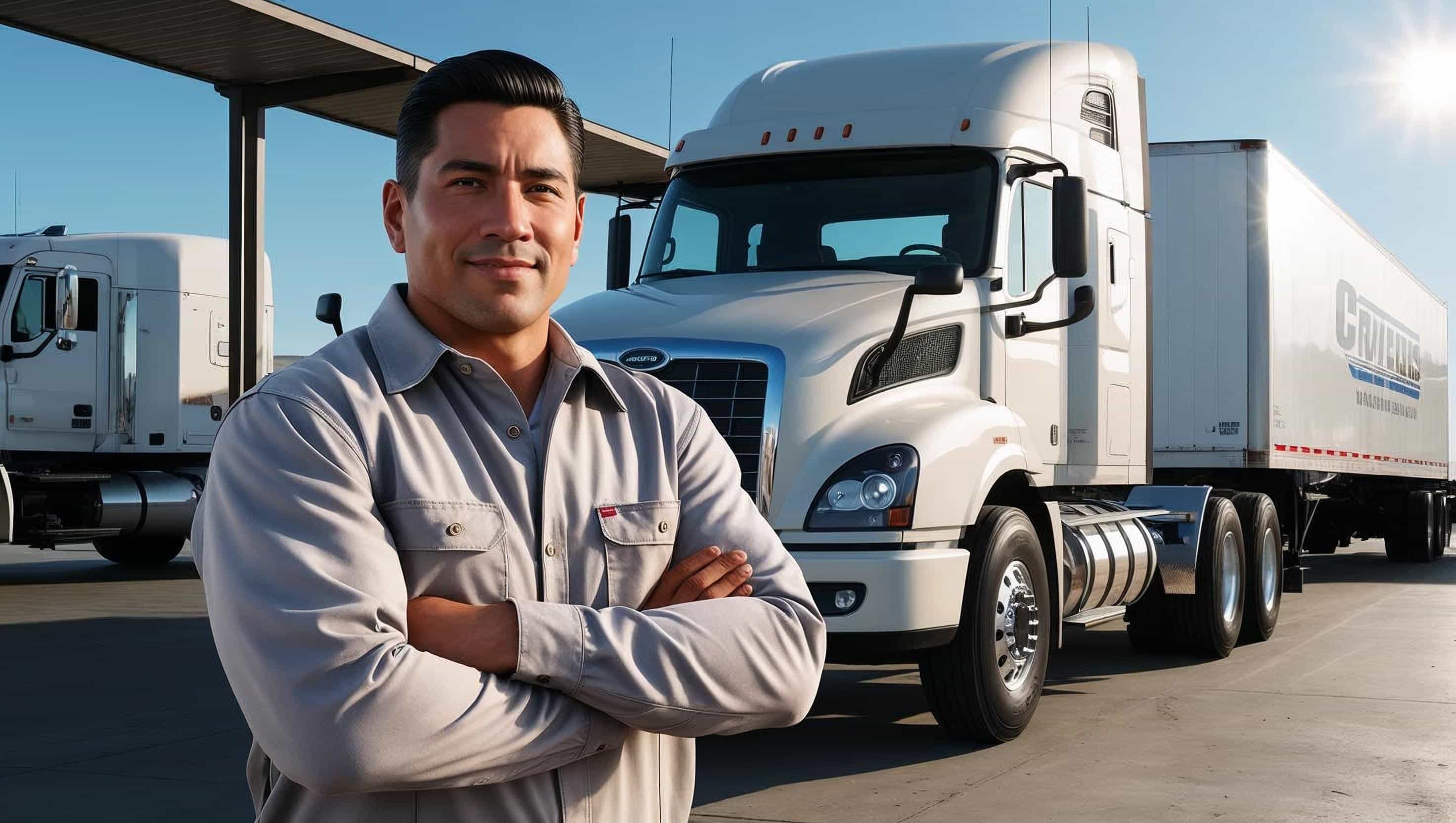 Professional truck driver